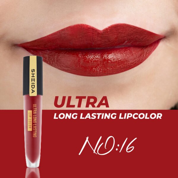 SHIEDA Ultra Long Lasting Liquid Lip Color  No: 16